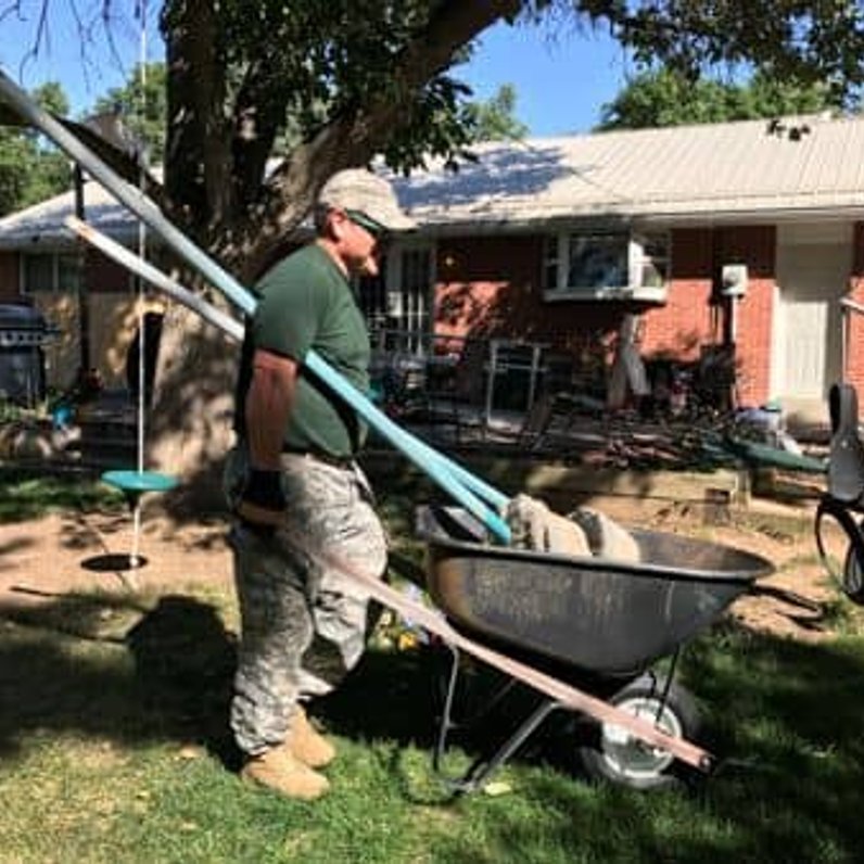 JDog crew removing yard debris