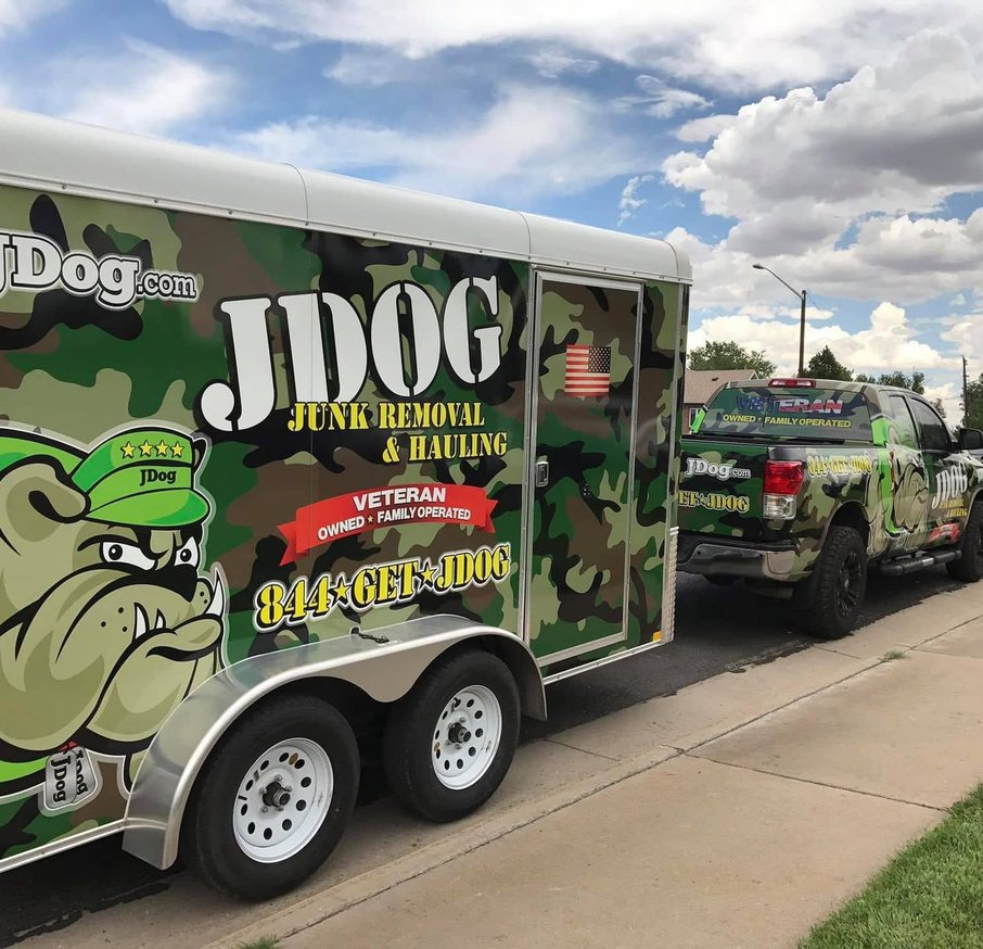 Junk removal trailer and equipment